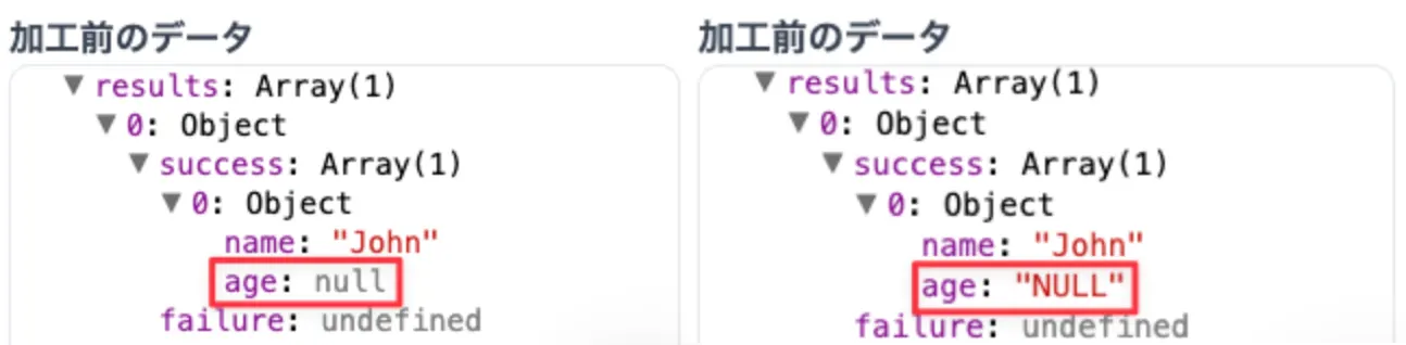 左がオプションが無効の状態、右が有効